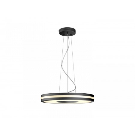 Pendul LED Philips Hue Being, Bluetooth, 25W (204W), 2900 lm, lumina alba (2200-6500K), IP20, 48.2x158cm, Negru, Intrerupator cu