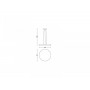 Pendul LED Philips Hue Being, Bluetooth, 25W (204W), 2900 lm, lumina alba (2200-6500K), IP20, 48.2x158cm, Negru, Intrerupator cu