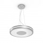 Pendul LED Philips Hue Being, Bluetooth, 25W (204W), 2900 lm, lumina alba (2200-6500K), IP20, 48.2x158cm, Argintiu, Intrerupator