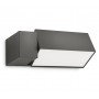 Aplica pentru exterior Philips Border, 1xE27, max 42W, IP44, 148x268x93mm, Antracit