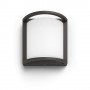 Aplica LED pentru exterior Philips Samondra, 12W (83W), 1200 lm, lumina neutra (4000K), IP44, 190x190x90mm, Antracit