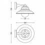 Aplica tip felinar pentru exterior Philips Cormorant, 1xE27, max 42W, IP44, 250x266x207mm, Negru