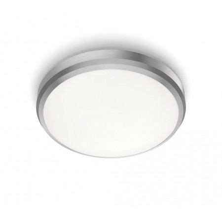 Plafoniera LED Philips Doris CL257, 6W, 640 lm, lumina neutra (4000K), IP44, 22cm, Nichel