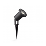 Spot LED pentru exterior cu spike Philips Puled Spike, 1xGU10, 5W (50W), 395 lm, lumina calda (2700K), IP44, 97x97x105mm, Negru
