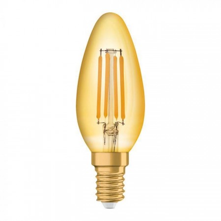 Bec LED Osram Vintage 1906 CLAS B, E14, 4W (35W), 410 lm, lumina calda (2400K), cu filament