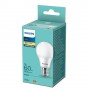 Bec LED Philips A60, E27, 8W (60W), 806 lm, lumina calda (2700K), mat