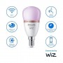 Bec LED RGB inteligent Philips Bulb P45, Wi-Fi, Bluetooth, E14, 4.9W (40W), 470 lm, lumina alba si color (2200-6500K)