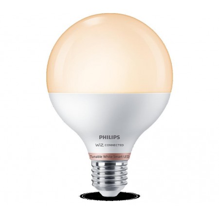 Bec LED inteligent Philips Glob G95, Wi-Fi, Bluetooth, E27, 11W (75W), 1055 lm, lumina alba (2700-6500K)