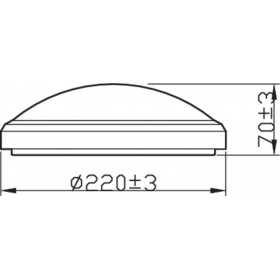 Plafoniera LED pentru exterior Philips Doris, 6W, 600 lm, lumina calda (2700K), IP54, 22 cm, Negru