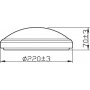 Plafoniera LED pentru exterior Philips Doris, 6W, 600 lm, lumina calda (2700K), IP54, 22 cm, Negru