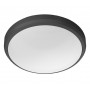 Plafoniera LED pentru exterior Philips Doris, 6W, 600 lm, lumina calda (2700K), IP54, 22 cm, Negru