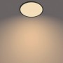 Plafoniera LED Philips Superslim CL550, 3 trepte de intensitate, 18W, 1500 lm, lumina calda (2700K), IP44, 30cm, Negru
