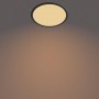 Plafoniera LED Philips Superslim CL550, 3 trepte de intensitate, 15W, 1300 lm, lumina calda (2700K), IP44, 25cm, Negru