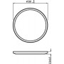 Plafoniera LED Philips Superslim CL550, 3 trepte de intensitate, 18W, 1500 lm, lumina calda (2700K), IP44, 30cm, Alb