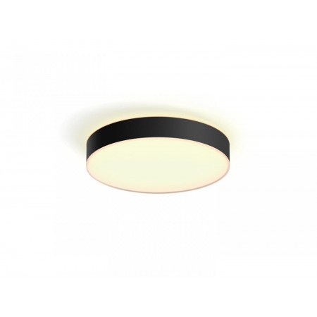 Plafoniera LED Philips Hue Enrave, Bluetooth, 33.5W, 4300 lm, lumina alba (2200-6500K), IP20, 42.5cm, Negru, Intrerupator cu var