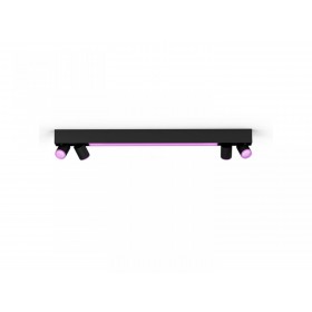 Plafoniera LED RGB Philips Hue Centris, Bluetooth, cu 4xGU10, 4x5.7W + LED 40W, 4200 lm, lumina alba si color (2000-6500K), IP20