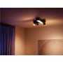 Plafoniera LED RGB Philips Hue Centris, Bluetooth, cu 3xGU10 incrucisate, 3x5.7W + LED 25W, 2810 lm, lumina alba si color (2000-