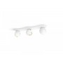 Spot LED Triplu Philips Hue Buckram, Bluetooth, 3xGU10, 3x5W, 1050 lm, lumina alba (2200-6500K), IP20, Metal, Alb, Intrerupator 