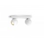 Spot LED Dublu Philips Hue Buckram, Bluetooth, 2xGU10, 2x5W, 700 lm, lumina alba (2200-6500K), IP20, 25.2x8.2cm, Metal, Alb, Int