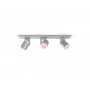 Spot LED RGB Triplu Philips Hue Argenta, Bluetooth, 3xGU10, 3x5.7W, 3x350 lm, lumina alba si color (2000-6500K), IP20, Metal, Ar