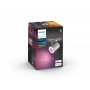 Spot LED RGB Philips Hue Argenta, Bluetooth, GU10, 5.7W, 350 lm, lumina alba si color (2000-6500K), IP20, Metal, Argintiu