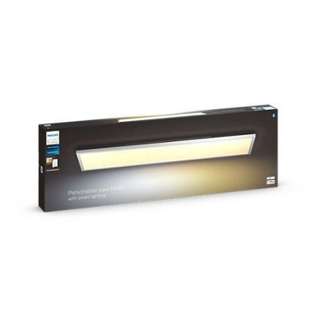Panou LED Philips Hue Aurelle REC, Bluetooth, 39W, 3750 lm, lumina alba (2200-6500K), IP20, 4.6x30x120cm, Aluminiu, Alb, Intreru
