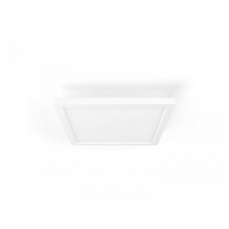 Panou LED Philips Hue Aurelle SQ, Bluetooth, 39W, 3750 lm, lumina alba (2200-6500K), IP20, 60cm, Aluminiu, Alb, Intrerupator cu 