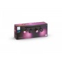 Spot LED RGB Cvadruplu Philips Hue Fugato, Bluetooth, 4xGU10, 4x5.7W, 1400 lm, lumina alba si color (2000-6500K), IP20, Metal, N
