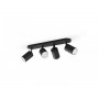 Spot LED RGB Cvadruplu Philips Hue Fugato, Bluetooth, 4xGU10, 4x5.7W, 1400 lm, lumina alba si color (2000-6500K), IP20, Metal, N