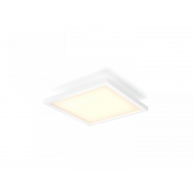 Panou LED Philips Hue Aurelle SQ, Bluetooth, 19W, 1940 lm, lumina alba (2200-6500K), IP20, 30cm, Aluminiu, Alb, Intrerupator cu 