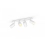 Spot LED RGB Cvadruplu Philips Hue Fugato, Bluetooth, 4xGU10, 4x5.7W, 1400 lm, lumina alba si color (2000-6500K), IP20, Metal, A