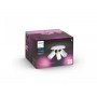 Spot LED RGB Triplu Philips Hue Fugato, Bluetooth, 3xGU10, 3x5.7W, 1050 lm, lumina alba si color (2000-6500K), IP20, Metal, Alb