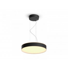 Pendul LED Philips Hue Enrave, Bluetooth, 33.5W, 4300 lm, lumina alba (2200-6500K), IP20, 42.5cm, Negru, Intrerupator cu variato