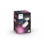 Spot LED RGB Philips Hue Fugato, Bluetooth, GU10, 5.7W, 350 lm, lumina alba si color (2000-6500K), IP20, Metal, Alb