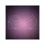 Lampa LED RGB Philips Hue Iris, gen4, Bluetooth, 8.2W, 570 lm, lumina alba si color (2000-6500K), IP20, 20.4cm, Silver