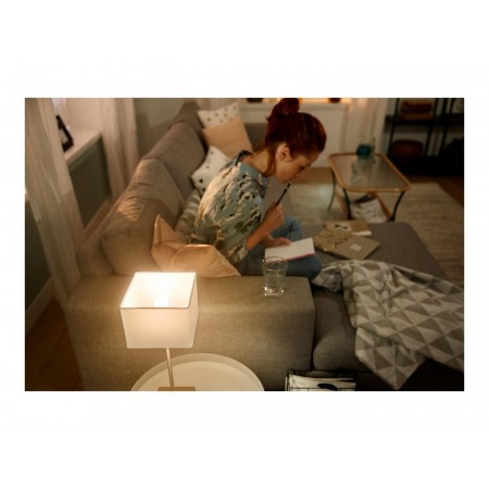 Bec LED inteligent Philips Hue P45, Bluetooth, E14, 5.7W, 470 lm, lumina calda (2700K)