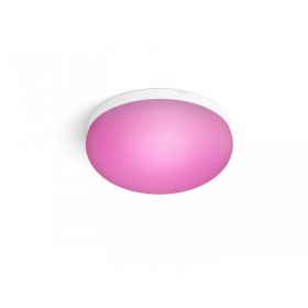 Plafoniera LED RGB Philips Hue Flourish, Bluetooth, 32.5W (175W), 2250 lm, lumina alba si color (2000-6500K), IP20, 35.9cm, Alb