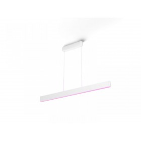 Pendul LED RGB Philips Hue Ensis, Bluetooth, 79W (175W), 5500 lm, lumina alba si color (2200-6500K), IP20, 129.8cm, Alb
