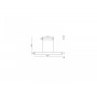 Pendul LED RGB Philips Hue Ensis, Bluetooth, 79W (175W), 5500 lm, lumina alba si color (2200-6500K), IP20, 129.8cm, Alb