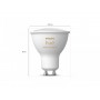 3 Becuri LED inteligente Philips Hue Spot, Bluetooth, GU10, 5W, 350 lm, lumina alba (2200-6500K)