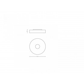 Plafoniera LED Philips Hue Fair, Bluetooth, 25W, 2900 lm, lumina alba (2200-6500K), IP20, 44.4cm, Metal, Alb, Intrerupator cu va