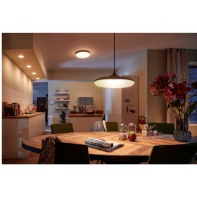 Pendul LED Philips Hue Cher, Bluetooth, 24W (204W), 2900 lm, lumina alba (2200-6500K), IP20, 47.5cm, Negru, Intrerupator cu vari