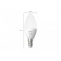 2 Becuri LED inteligente Philips Hue B39, Bluetooth, E14, 5.5W (40W), 470 lm, lumina calda (2700K)