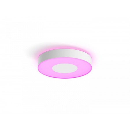Plafoniera LED RGB Philips Hue Infuse, Bluetooth, 33.5W, 2350 lm, lumina alba si color (2000-6500K), IP20, 38.1cm, Alb