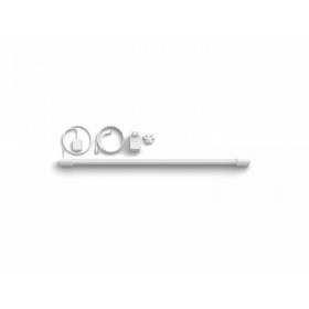 Tub LED RGB Philips Hue Play Gradient Compact, pentru TV 40-55", 1540 lm, lumina alba si color (2000-6500K), 87.7cm, Aluminiu, A