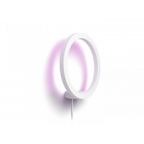 Aplica LED RGB Philips Hue Sana, Bluetooth, 20W (175W), 1400 lm, lumina alba si color (2200-6500K), IP20, 25.5cm, Alb