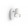 Spot LED pentru baie Philips Hue Adore, Bluetooth, GU10, 5W (50W), 350 lm, lumina alba (2200-6500K), IP44, 12.1x7.1cm, Metal, Al
