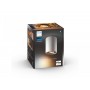 Spot LED Philips Hue Pillar, Bluetooth, GU10, 5W (50W), 350 lm, lumina alba (2200-6500K), IP20, 10.3cm, Metal, Alb