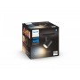 Spot LED extensie Philips Hue Runner, Bluetooth, GU10, 5W, (50W), 350 lm, lumina alba (2200-6500), IP20, 11cm, Metal, Negru