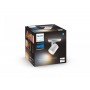 Spot LED extensie Philips Hue Runner, Bluetooth, GU10, 5W, (50W), 350 lm, lumina alba (2200-6500), IP20, 11cm, Metal, Alb